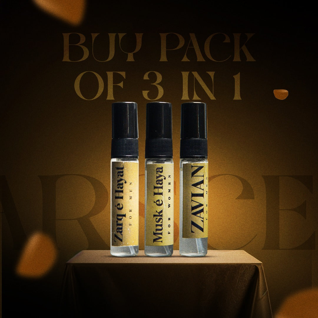 Pack of 3 Perfume Testers (5 ml)